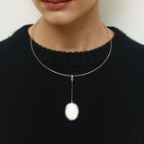 Ivory Orb Drop Choker