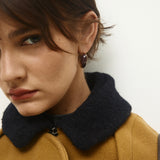 Chocolate Orbit Hoop Earrings