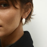 Ivory Orbit Hoop Earrings