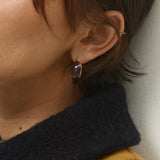 Chocolate Orbit Hoop Earrings