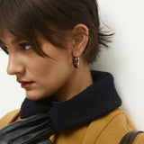 Chocolate Orbit Hoop Earrings
