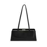 Gold Noir Éclair Clutch Shoulder Handbag (Black)