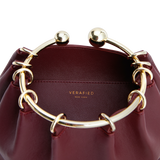 Burgundy Ring Handle Bag