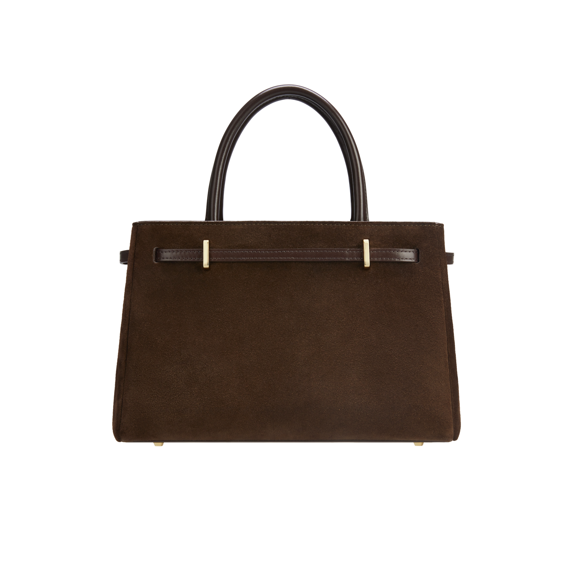 Espresso Suede Book Tote Bag 25 for Work back