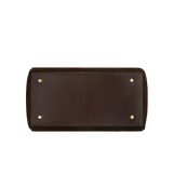 Espresso Suede Book Tote Bag 25 for Work bottom