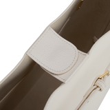 Small Ivory Belted Tote Bag