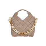Etoupe Woven Basket Bag