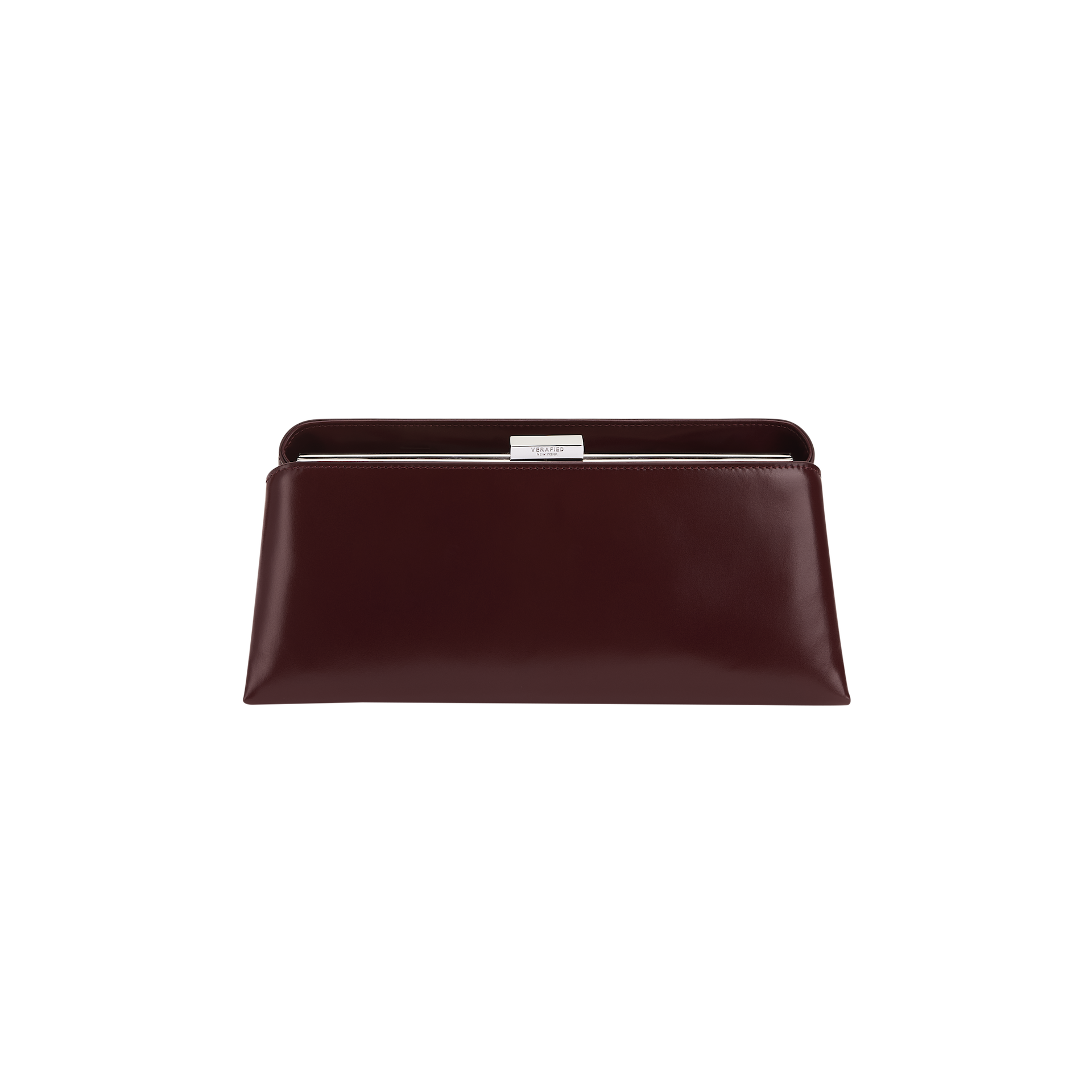 Burgundy Clutch Shoulder Handbag on a white background