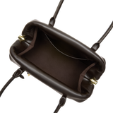 Chocolate Medium Club Shoulder Handbag inside