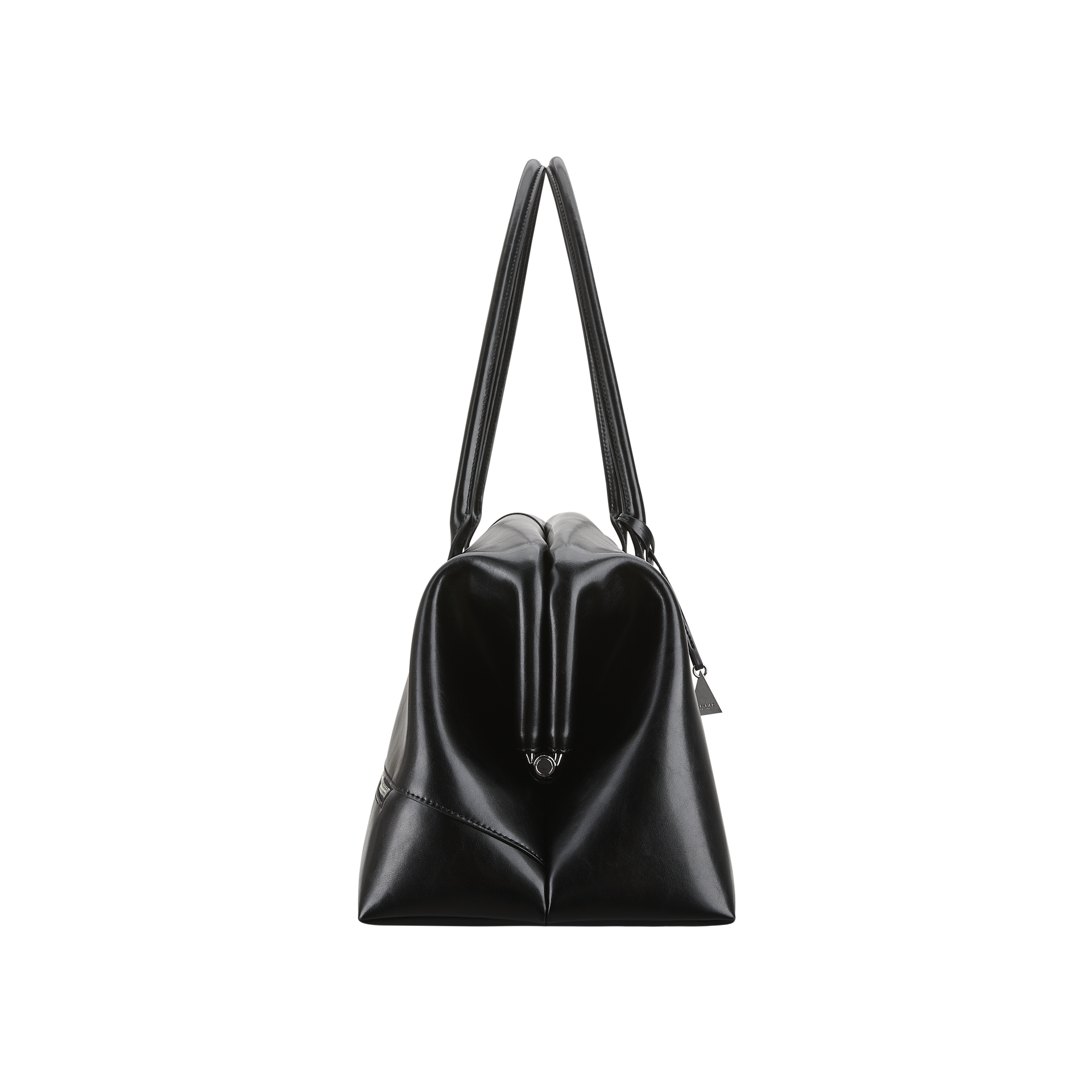 Black Club Large Handbag with a unique design on a white background