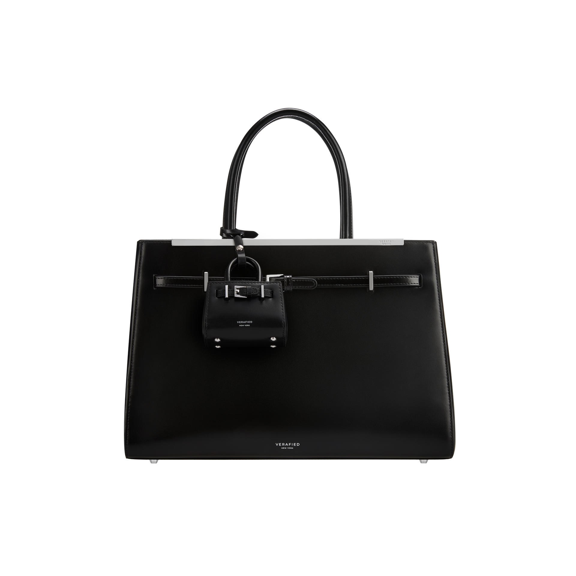 Noir Leather Book Tote Bag 33