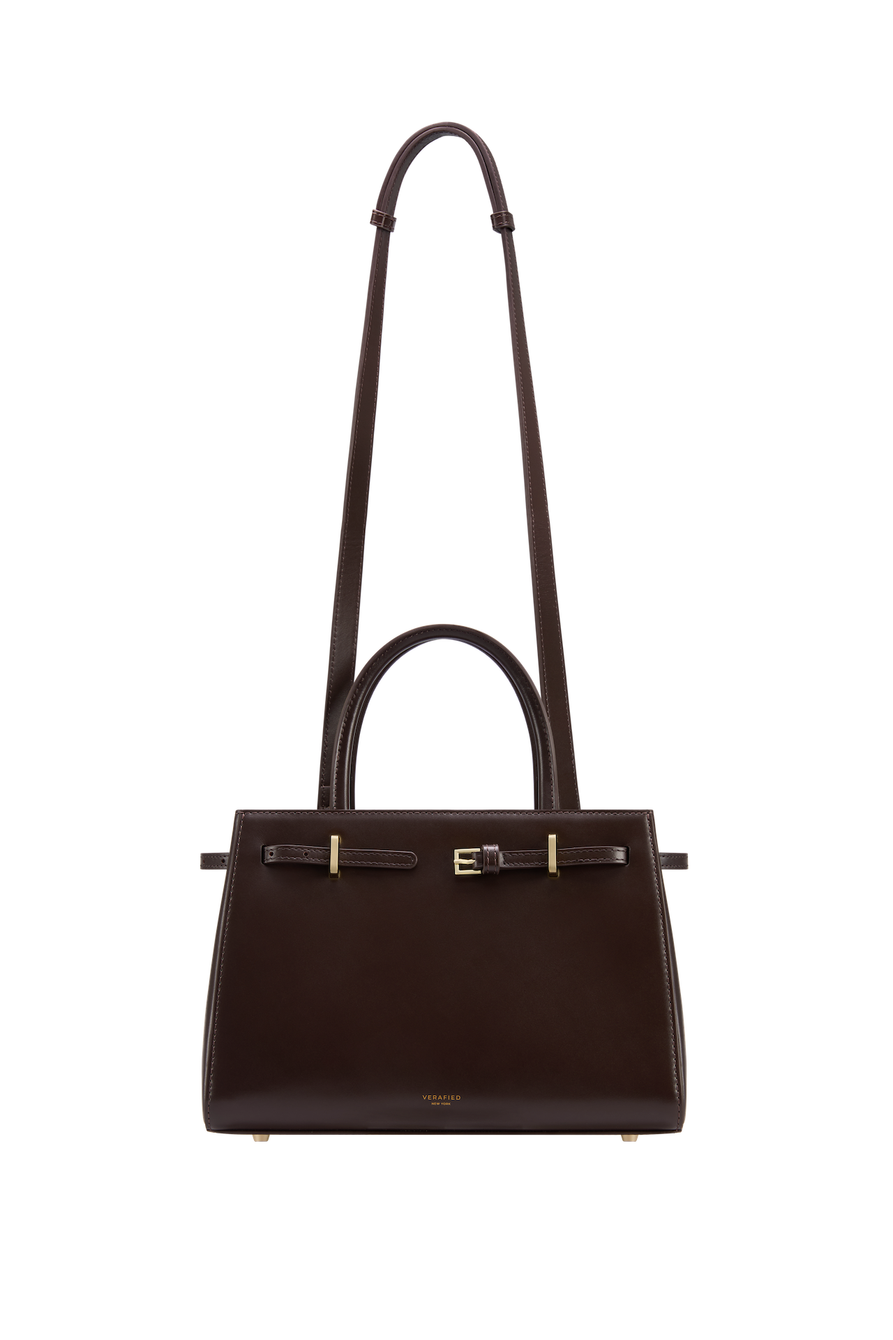 Chocolate Leather Book Tote Bag 25 (Low Stock)