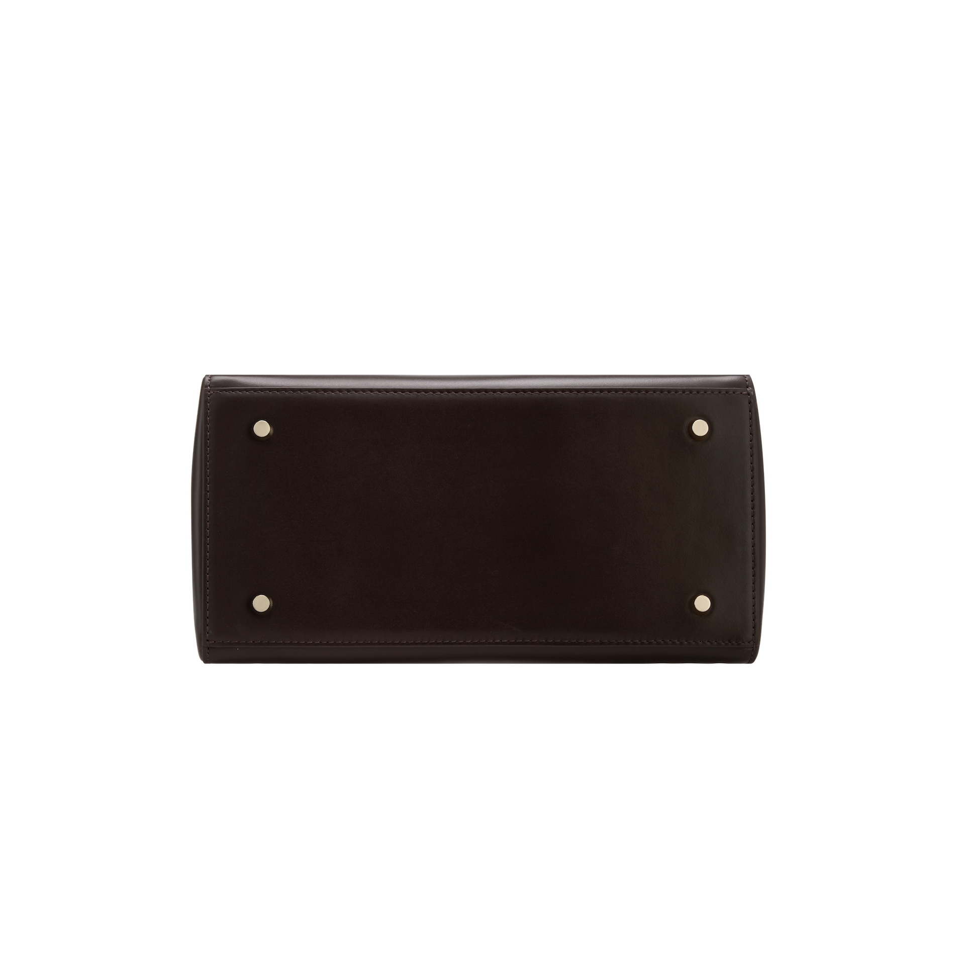 Chocolate Leather Book Tote Bag 25 (Low Stock)