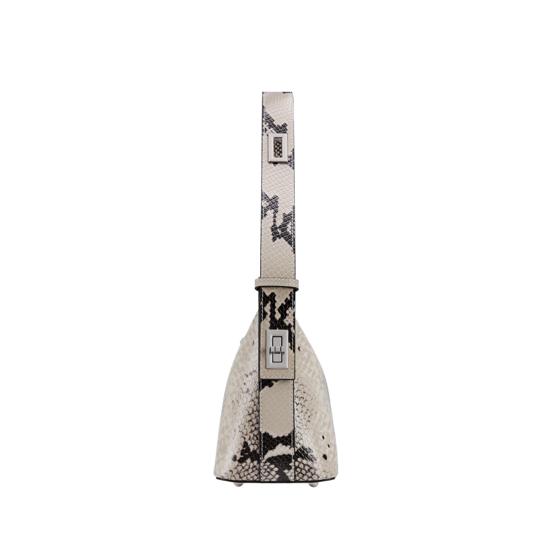 Python Hobo Shoulder Handbag Side