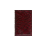 Maroon Python Embossed Wallet
