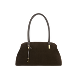 Medium Espresso Suede Club Bag