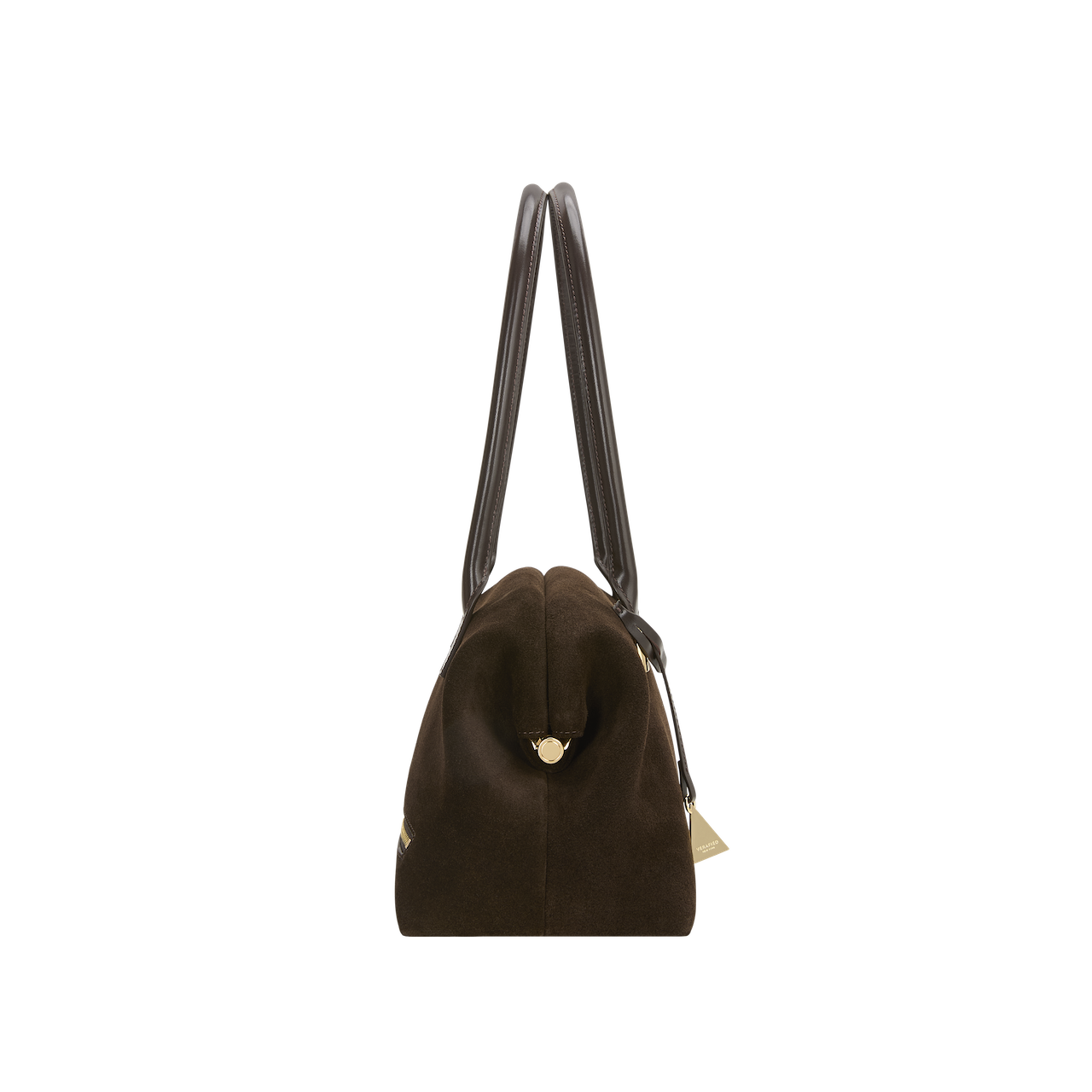 Medium Espresso Suede Club Bag (Pre-Order Only. Will Ship Mid March)