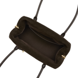 Medium Espresso Suede Club Bag
