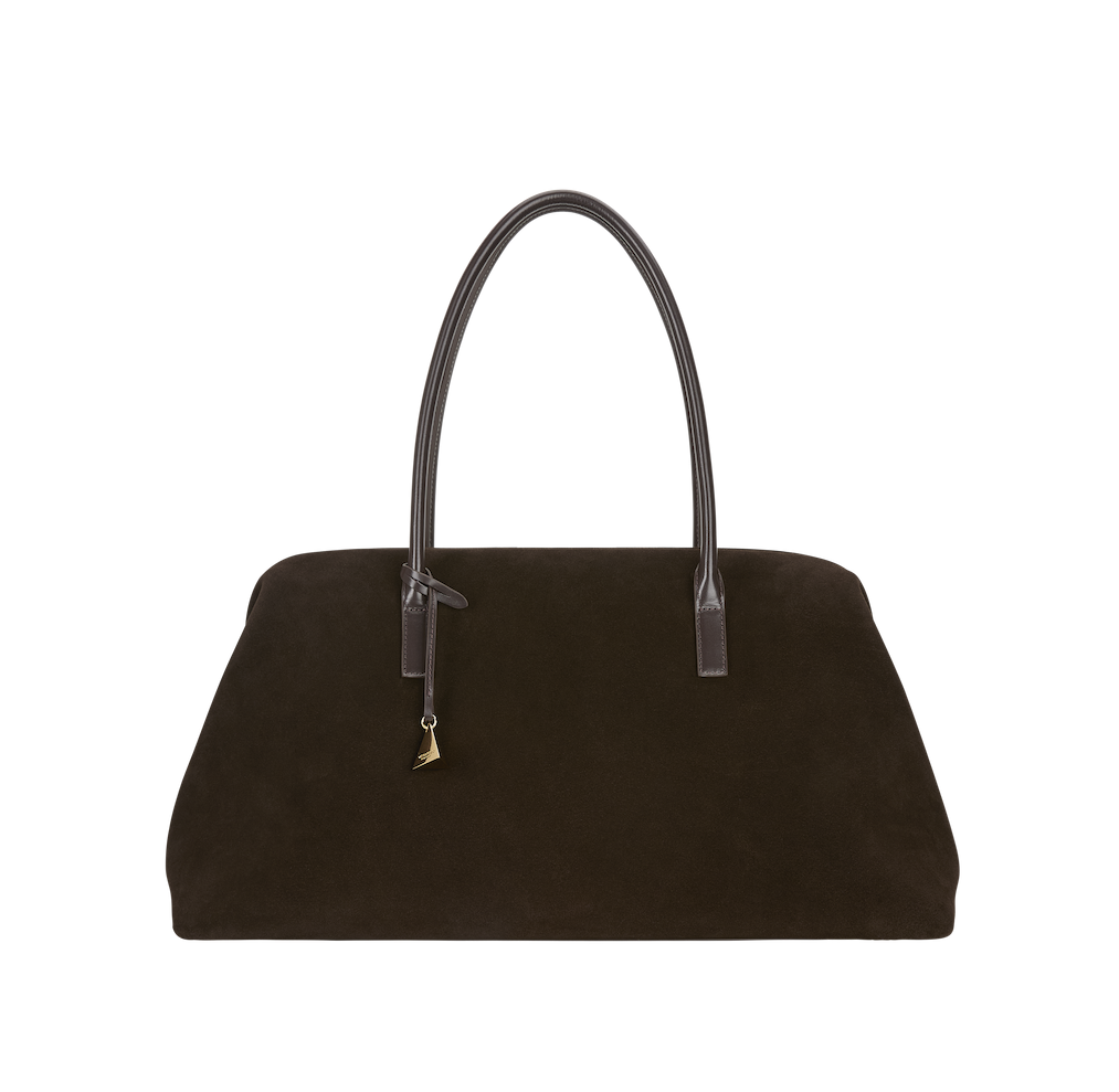 Espresso Suede Club Bag (Pre-Order Only. Will Ship Mid March)