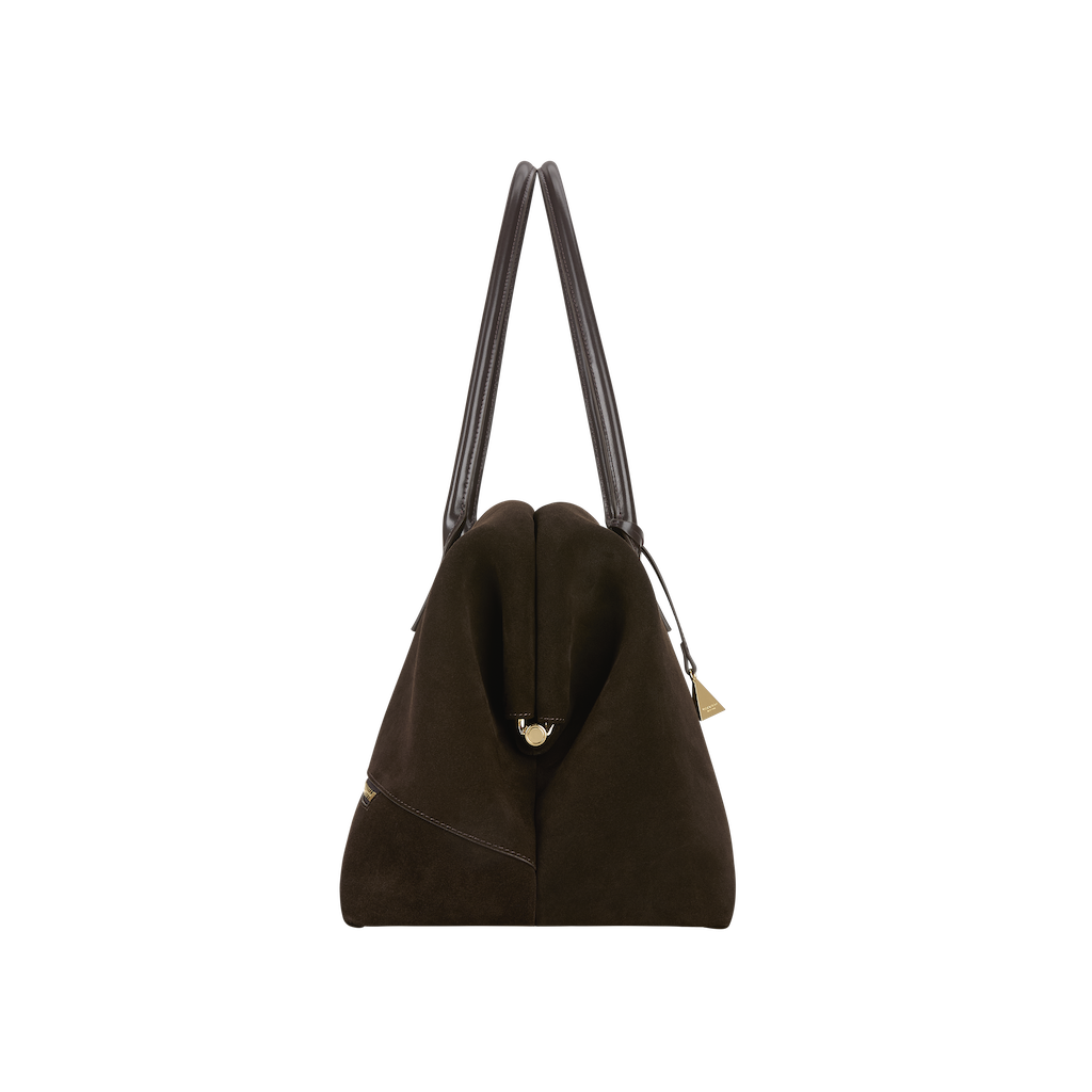 Espresso Suede Club Bag (Pre-Order Only. Will Ship Mid March)