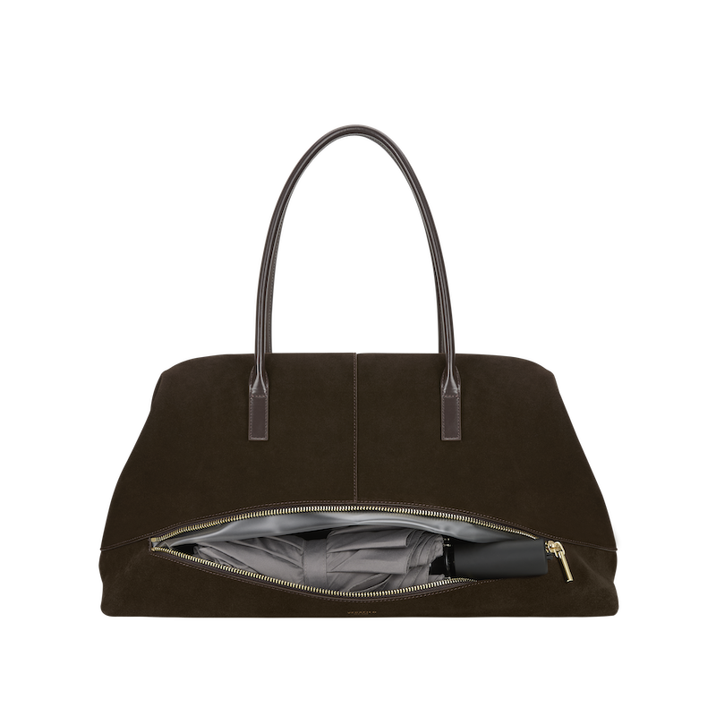 Espresso Suede Club Bag (Pre-Order Only. Will Ship Mid March)