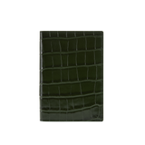 Emerald Croc Embossed Passport Cover