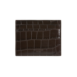 Mocha Croc Embossed Cardholder