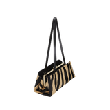 Zebra Calf Hair Éclair Bag