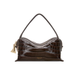 Mocha Croc Café Mini Bag