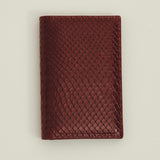 Maroon Python Embossed Wallet