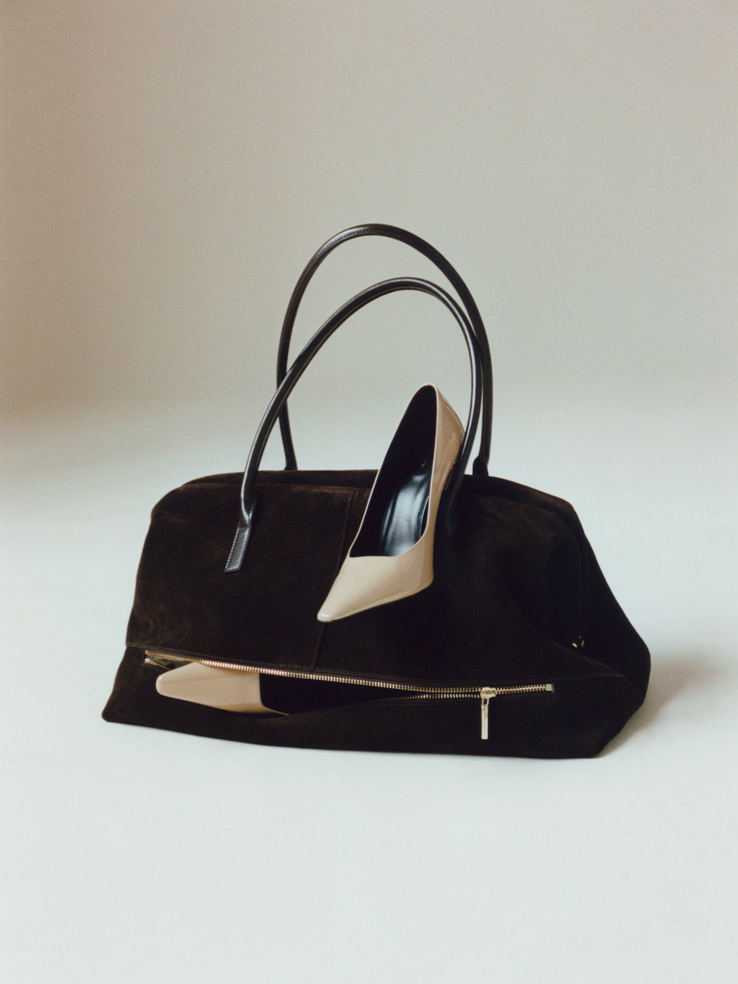 Espresso Suede Club Bag (Pre-Order Only. Will Ship Mid March)