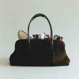 Espresso Suede Club Bag