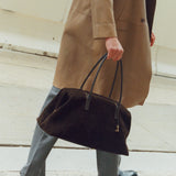 Espresso Suede Club Bag