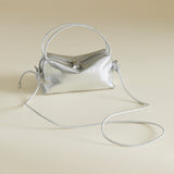 Silver Metallic Café Mini Bag