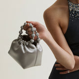 Mini Silver Diamond Handbag