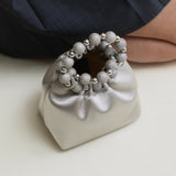 Mini Silver Diamond Handbag