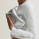Silver Metallic Café Mini Bag