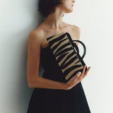 Zebra Calf Hair Éclair Bag