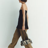 Zebra Calf Hair Éclair Bag
