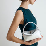 Silver Metallic Café Mini Bag
