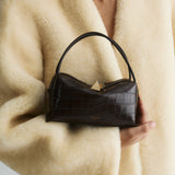 Mocha Croc Café Mini Bag