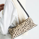 Cheetah Calf Hair Café Midi Bag