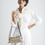 Cheetah Calf Hair Café Midi Bag