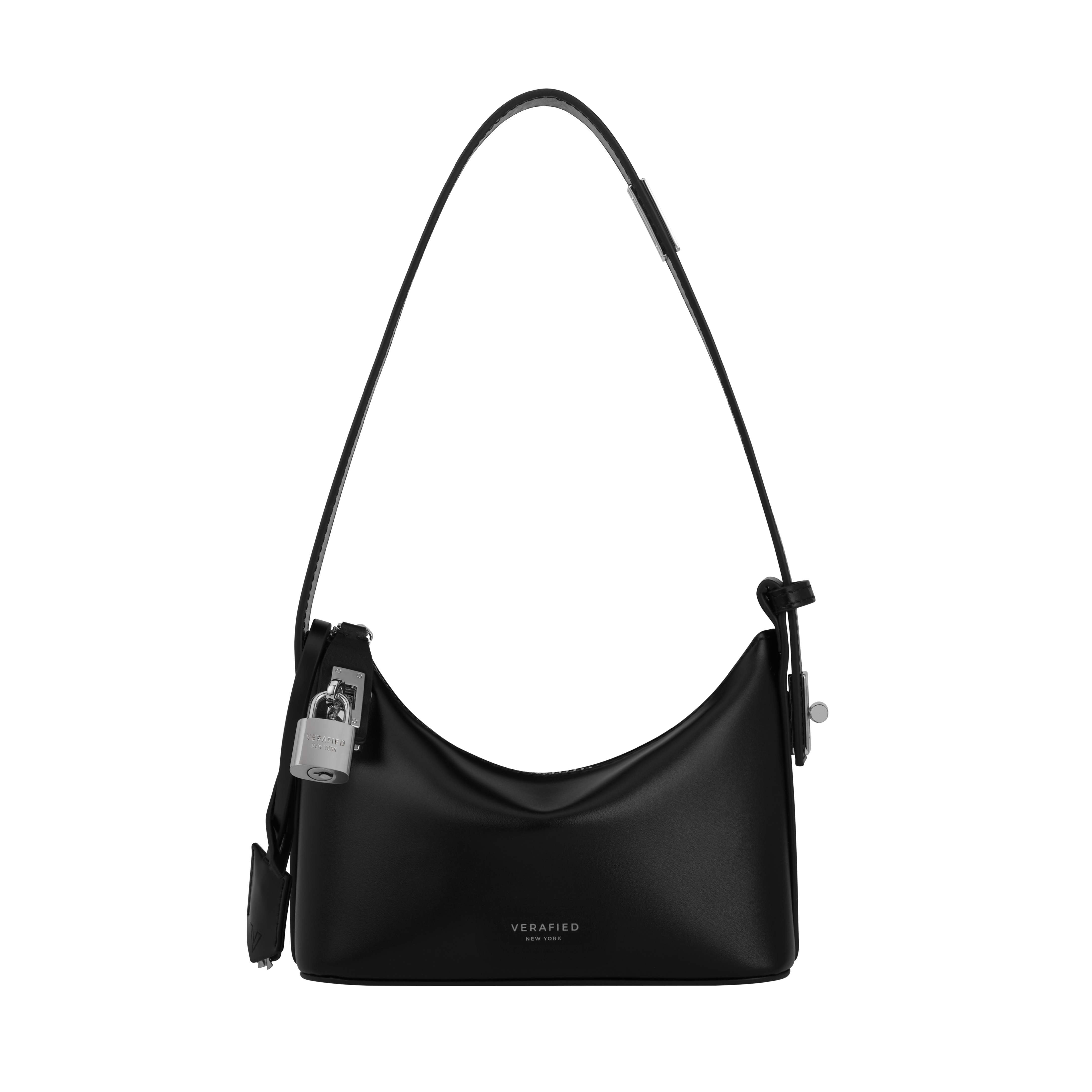 Mini Silver Black Hobo Shoulder Handbag 3