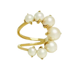 Bubbles Pearl Open Ring