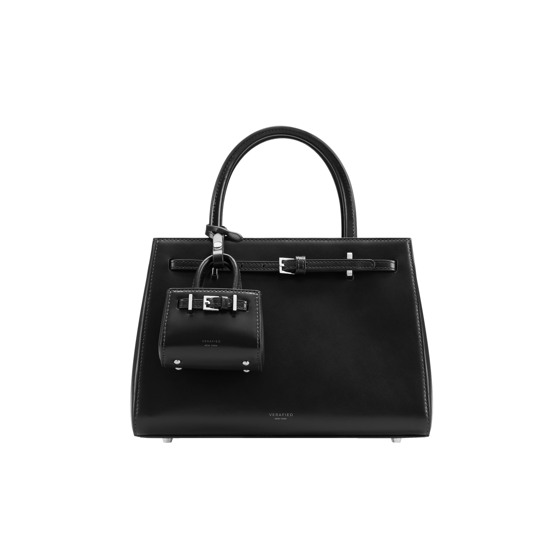 Noir Leather Book Tote Bag 25 (Low Stock)