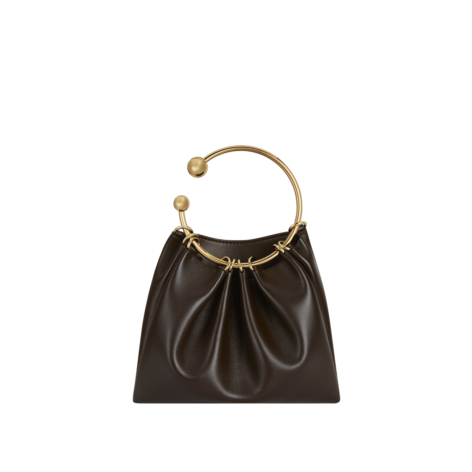 Chocolate Circle Ring Mini Handle Bag