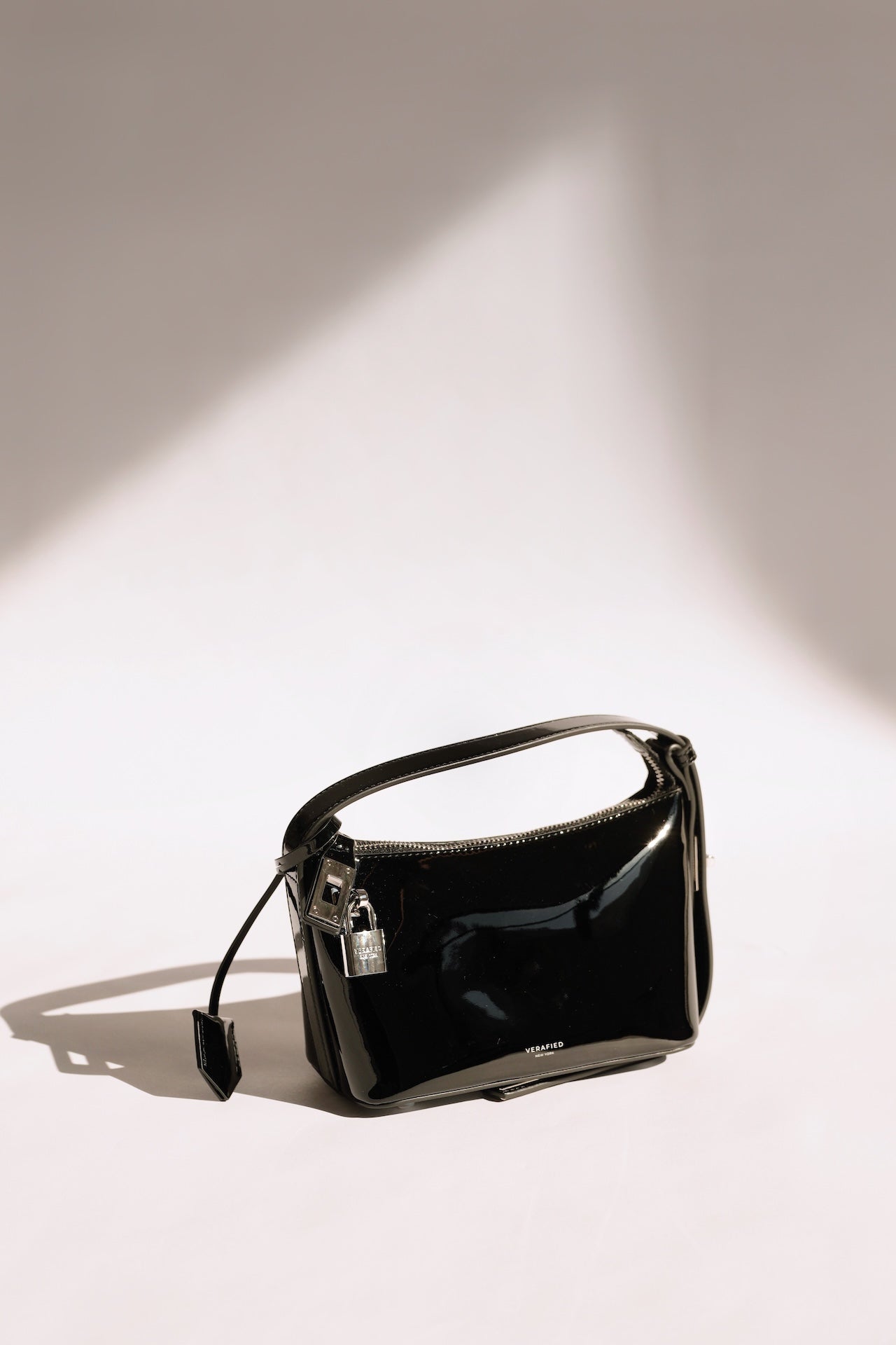 Patent Mini Silver Black Hobo Bag(Limited Edition)