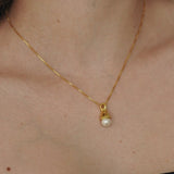 Anne Pearl Drop Necklace