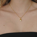 Anne Pearl Drop Necklace